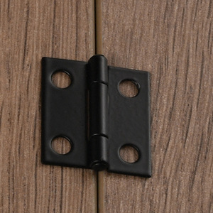 Furniture Hinge 24x25mm Iron Surface <b>Mount</b> Durable Minimalist Design Black White Finish - Product Image 4
