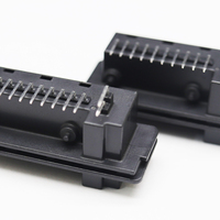 Échantillons gratuits connecteur automobile positions de pas de 2.54mm 10 + 2 broches 90 degrés avec aiguille plate de poteau de localisation K2008 pour carte Pcb