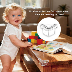 <span class=keywords><strong>Protection</strong></span> d'<span class=keywords><strong>angle</strong></span> de <span class=keywords><strong>table</strong></span> pour bébé de qualité alimentaire, <span class=keywords><strong>protection</strong></span> anti-collision et anti-rayures pour nourrissons - Product Image 4