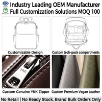 Sac à dos à langer en cuir végétalien microfibre pour bébé, marque privée, fabrication OEM, pour maman et papa, sac à couches de voyage, fabricant en gros
