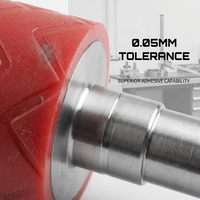 Rouleaux adhésifs industriels personnalisés Linye Modèle 007-1 pour l'élimination de la poussière, en caoutchouc de silicone, dureté Shore 35+