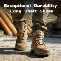 Chaussures de sécurité avec semelle en caoutchouc quatre saisons, bottes de sécurité d'extérieur résistantes à l'usure, chaussures de sécurité basses tendance