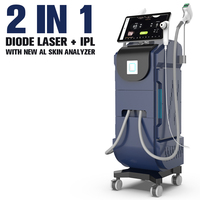 Perfectlaser OPT IPL et Diode Laser 2 en 1 755nm 808nm 1064nm Épilation Laser Diode Indolore avec Refroidissement par Glace AI
