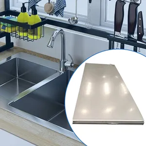 Stainless Steel 201 Sheet 11 X 4 Inches DIY Metal Flat Mending Plate Stainless Steel Plates For Kitchen With Brushed Finish
