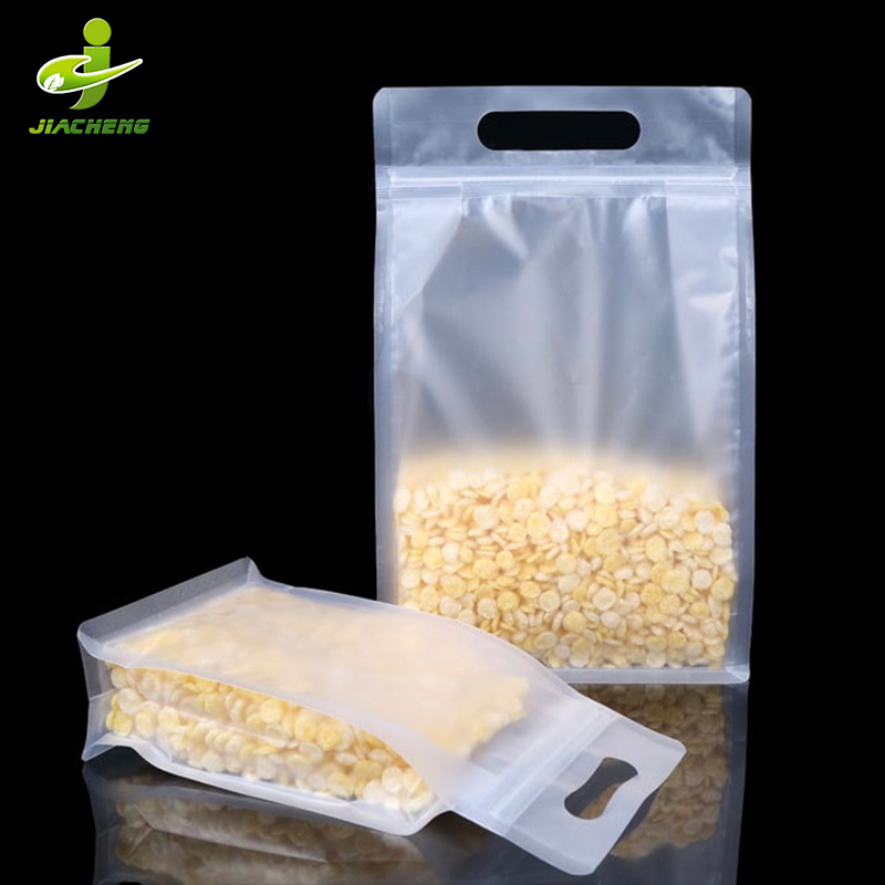 Poly Pouch Rice Custom Transparent Plastic Poly Rice Stand up Pouch