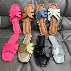 Nouvelles sandales plates décontractées pour femmes, style français, ajourées, pour l'été, pour le commerce extérieur, type tongs eBay - Product Image 1