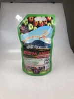 Pochette souple à bec verseur personnalisée avec logo imprimé en gravure, qualité alimentaire, 100 ml, 150 ml, multicouche, pour boissons et jus de fruits