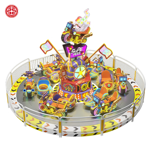 Atracción de Motocicleta Rotatoria de Fibra de Vidrio y Acero, Modelo Moderno, para Uso en Parques de Diversiones, para Adultos y Niños - Product Image 3