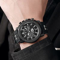 Montre à quartz en silicone Fenyi, nouveau design unique, style vintage, décontractée et tendance, à trois aiguilles, pour homme