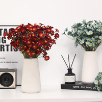Décoration florale haut de gamme style Ins, faite à la main, réaliste, petite et fraîche, pour la maison, marguerites et camomilles artificielles pour jardin