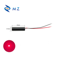 Module laser à point rouge compact haute stabilité Mini D10x35mm 660nm 100mw 3V, tête laser de positionnement de qualité industrielle à haute luminosité