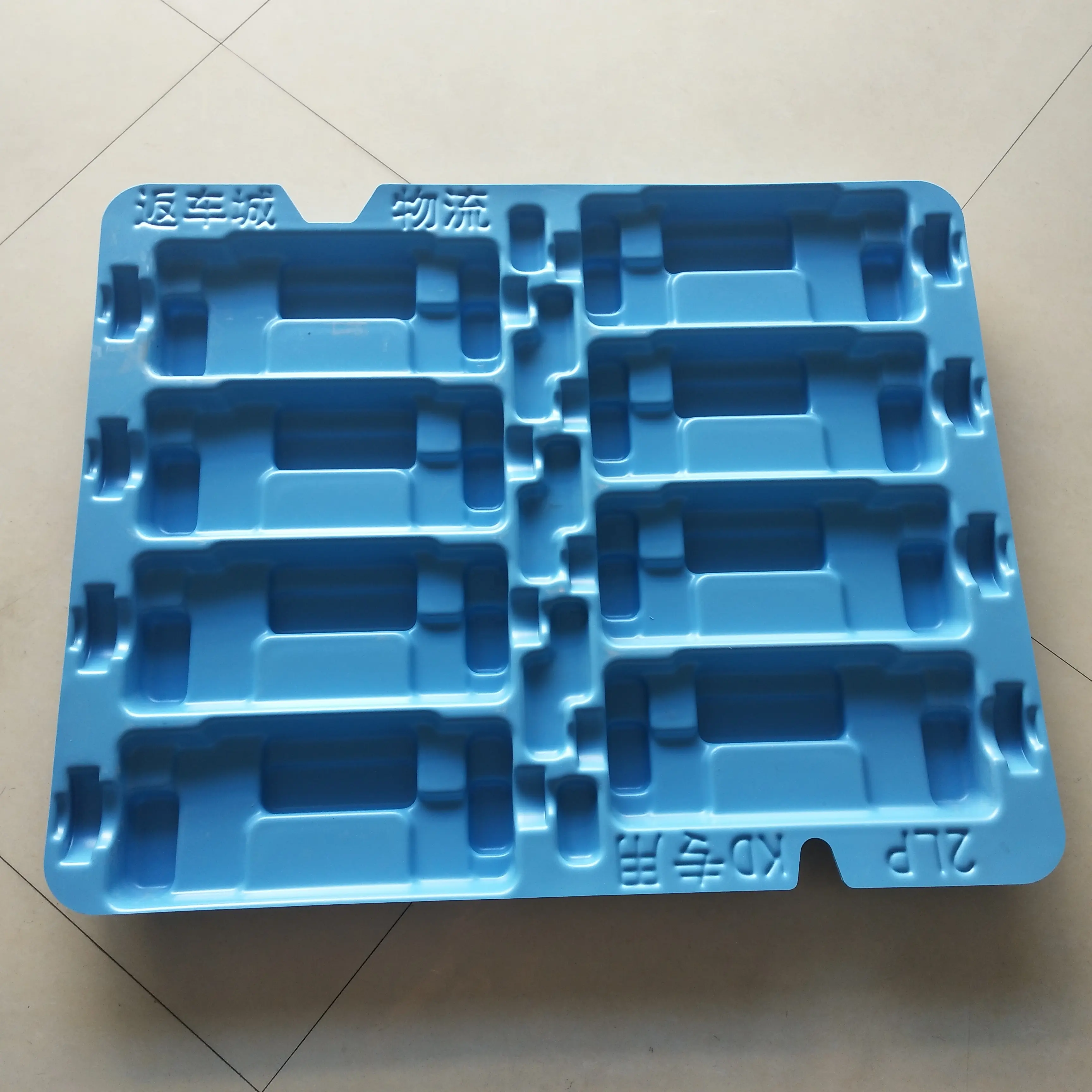 Big auto parts conveying tray, large thick plastic tray for automobile industry, custom big thick vacuum forming plastic tray