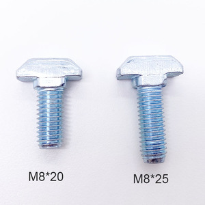 M8 x 20mm chủ đề thép carbon <span class=keywords><strong>t</strong></span> khe cắm Bolt <span class=keywords><strong>t</strong></span>-bolt Búa đầu loại ví<span class=keywords><strong>t</strong></span> Stud cho 3030 Series 10mm <span class=keywords><strong>t</strong></span> bu lông và đai ốc - Product Image 4