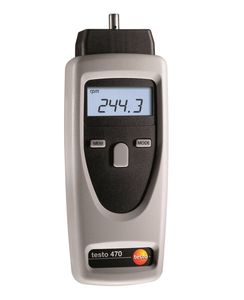 Testo 470 High Digital Tachometer Handheld Optical Mechanical Contact RPM Meter Electronic Power - Product Image 3