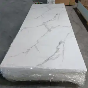 Faux Marble Wall Panels Scratch-resistant PVC Uv Marble Slab Plastic Sheet Wall Panel