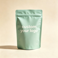 Herbruikbare hersluitbare stand-up pouch met aangepast logo voor voedselverpakkingen, ziplock doypack met ritssluiting voor noten, snacks, chocolade en gedroogd fruit