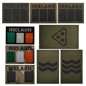 Ingrosso riconoscimento notturno a infrarossi in Irlanda bandiera distintivi per Morale tattico patch con chiusura ad anello a gancio - Product Image 1