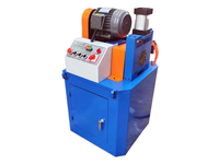 Machine semi-automatique de chanfreinage et d'ébavurage de métaux à tête unique, électrique, de table, 380V 3kW, équipement de traitement des tuyaux à engrenages