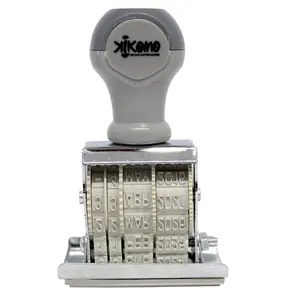 Tampon encreur dateur avec légende pour usage bureautique, en plastique et tampon encreur en mousse pour l'écriture de légendes - Product Image 4