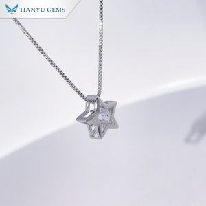 Collar con Colgante de Estrella de Circonia Cúbica Tianyu, Chapado en Oro - Joyería Exquisita y Sencilla para Mujer - Product Image 2