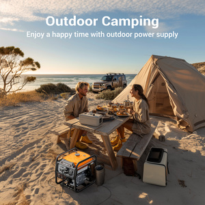 3400Watt <b>Portable</b> Inverter <b>Generator</b>, Open Frame <b>Generator</b> Gas Powered, RV Ready, Emergency Home Backup, with ECO Mode - Product Image 2