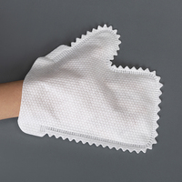 Gants de toilettage jetables non tissés pour animaux de compagnie, lingettes de nettoyage pour chiens et chats
