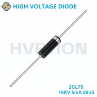 Diode haute tension 2CL75, 16KV/5mA 80nS, diode à récupération rapide, diode haute tension faible courant avec boîtier miniature 3*10 mm.