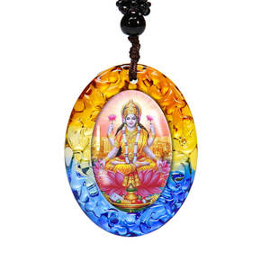 Liontin Klasik Ganesha Buddha, Kalung Buddha, Foto Kustom, Jimat Kaca <span class=keywords><strong>Liuli</strong></span>, Grosir - Product Image 5