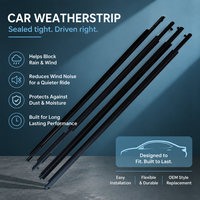 Joint d'étanchéité de porte tout-terrain 4x4 en caoutchouc, remplacement pour Land Cruiser LC80 1990-1997, noir, OE 67861-60073 67862-60073