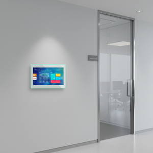 Nuovo Tablet Android da 10.1 Pollici <span class=keywords><strong>con</strong></span> Schermo Touch, Processore Quad Core Rockchip, POE, NFC, Wi-Fi, RJ45, 4G, 3G, GSM, Luce LED per Prenotazione Sale Riunioni - Product Image 1