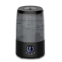 Nouveau modèle d'humidificateur pour usage domestique, design à remplissage par le haut, fonction d'aromathérapie, technologie ultrasonique, affichage numérique, panneau tactile