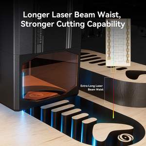 Graveur laser ATOMSTACK A70 X70 PRO 70W de puissance optique, découpe 28mm de bois de paulownia, 25mm d'acrylique foncé en une seule passe, assistance 60L/min, 500*400mm - Product Image 4