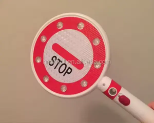 LED lampeggiante di emergenza tenuto in mano Led <span class=keywords><strong>Stop</strong></span> Sign/<span class=keywords><strong>Stop</strong></span> Sign Board/semaforo con pellicola riflettente - Product Image 4