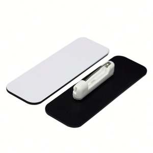 Etiquetas/Placas de Identificación Personalizadas, Blancas, 1 x 3 Pulgadas, Esquinas Redondeadas, Impermeables, para Sublimación, con Pin, Regalos Promocionales Empresariales - Product Image 4