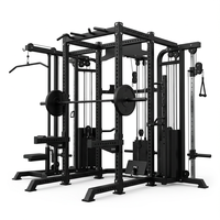 Rack de musculation modulaire multi-jungle extensible et personnalisable, tout-en-un, avec Smith Machine, Functional Trainer et Power Cage