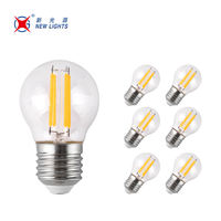 Vente chaude E12 E14 E26 E27 DC12V 24V AC110 220V 2W 4W 5W P45 G45 Globe Décoratif LED Vintage Rétro Filament Ampoule Lampe
