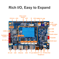 Liontron K2 carte mère industrielle Android PCBA Rockchip RK3368 Circuit professionnel intégré Quad Core Linux carte de développement
