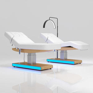 Chaise cosmétique faciale électrique de luxe Lit de thérapie réglable électrique Mobilier de <span class=keywords><strong>salon</strong></span> Lit de massage - Product Image 1