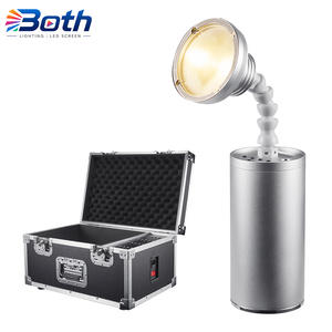 ไฟพินสปอตขนาดเล็ก 10W ไร้สาย DMX ใช้พลังงานแบตเตอรี่ ไฟ LED สีขาวเย็น/ขาวอุ่น สำหรับงานดีเจ งานแต่งงาน และงานปาร์ตี้ - Product Image 1