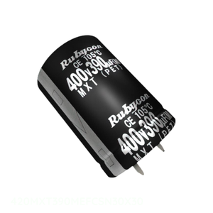 ตัวเก็บประจุแบบมีรูสำหรับ420MXT390MEFCSN30X30 uF 20% สารส้ม390 UF 420V - Product Image 1