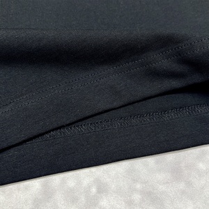 Camisetas de Algodón para Hombre, Personalizadas con Logotipo, 260 g/m², Cuello Caído, Lisas, al por Mayor, Negras, Cortadas, Oversize - Product Image 5