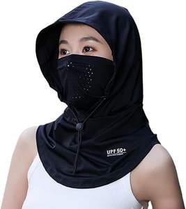 หมวกคลุมหน้ากันรังสี UV หมวกคลุมศีรษะแบบเต็มศีรษะระบายอากาศได้ดีหมวกตกปลาสำหรับขี่จักรยานเล่นสกี - Product Image 3