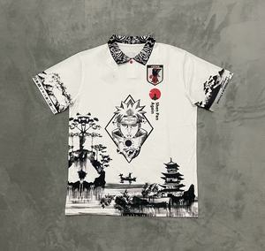 Manga giapponese edizione speciale per il <span class=keywords><strong>re</strong></span> combattenti maglia personalizzata da <span class=keywords><strong>uomo</strong></span> t-shirt con testa di drago con perline di ciliegio - Product Image 6