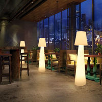 Décoration d'intérieur, lampe de sol moderne de luxe à LED RGB à 16 couleurs changeantes, design champignon, écologique, télécommande, USB