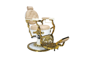 Chaise de barbier électrique antique D avec base en acier inoxydable <span class=keywords><strong>Vibro</strong></span> Massage et support de sèche-cheveux pour meubles de salon pour salons de coiffure - Product Image 2