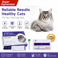 Tes Hewan Peliharaan SC Pet Testing Akurasi Tinggi untuk Panleukopenia/ Corona/Giardia Kucing, Kit Kombinasi FPV+FCOV, Perlengkapan Rumah Sakit Hewan