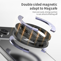 Support magnétique pour téléphone N52 en néodyme, anneau de maintien pliable, support de bureau anti-chute en alliage de zinc, logo personnalisé, directement de l'usine