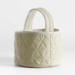 Cesta de conejito de Pascua personalizada huevos caza algodón Pinchy Rosa acolchado cesta de Pascua para niños caza de dulces - Product Image 6