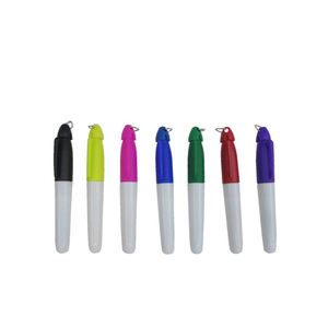 Custom Logo Multicolor Plastic Mini <b>Permanent</b> <b>Marker</b> with Cap Clip Keychain Golf Ball Liner Promotion Gifts - Product Image 4
