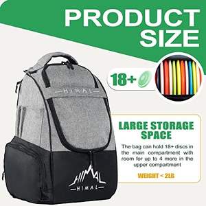 Free sample <b>Flying</b> <b>Disc</b> Golf Bag Backpack is waterproof, lightweight, and has a large capacity More than 25 <b>discs</b>/many pockets - Product Image 5